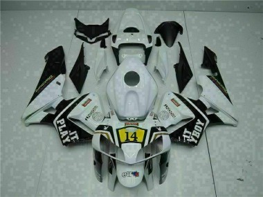Carenagem Moto CBR 600RR 05-06 - Branco Playboy 14