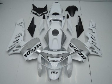 Carenagem Moto CBR 600RR 05-06 - Branco Prata Preto Repsol