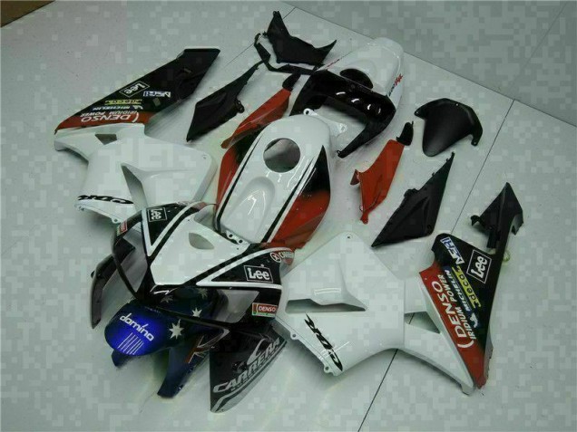 Carenagem Moto CBR 600RR 05-06 - Branco Vermelho Preto Lee Carenagem Moto CBR 600RR 05-06 - Branco Vermelho Preto Lee