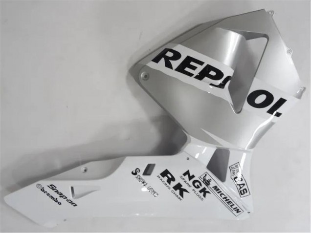 Carenagem Moto CBR 600RR 05-06 - Prata Branco Preto Repsol
