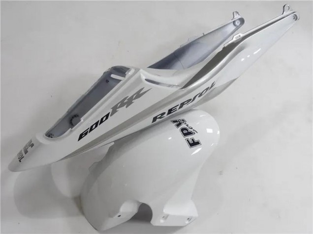 Carenagem Moto CBR 600RR 05-06 - Prata Branco Preto Repsol