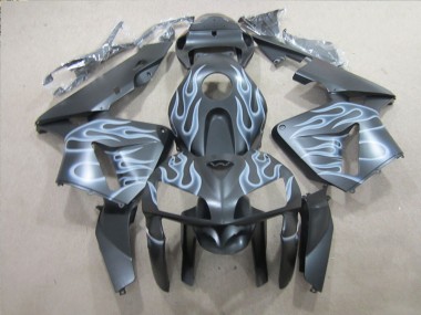 Carenagem Moto CBR 600RR 05-06 - Preto Prata Chama