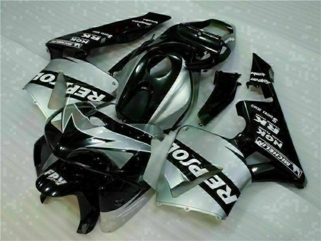 Carenagem Moto CBR 600RR 05-06 - Preto Prata Repsol Carenagem Moto CBR 600RR 05-06 - Preto Prata Repsol