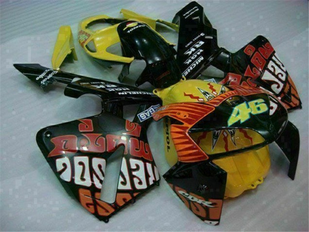 Carenagem Moto CBR 600RR 05-06 - Preto Vermelho Amarelo 46 Carenagem Moto CBR 600RR 05-06 - Preto Vermelho Amarelo 46