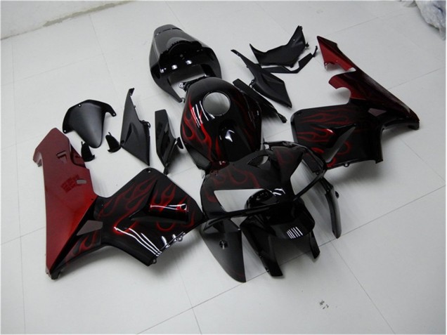 Carenagem Moto CBR 600RR 05-06 - Vermelho Chama Preto Carenagem Moto CBR 600RR 05-06 - Vermelho Chama Preto