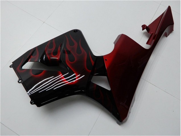 Carenagem Moto CBR 600RR 05-06 - Vermelho Chama Preto Carenagem Moto CBR 600RR 05-06 - Vermelho Chama Preto
