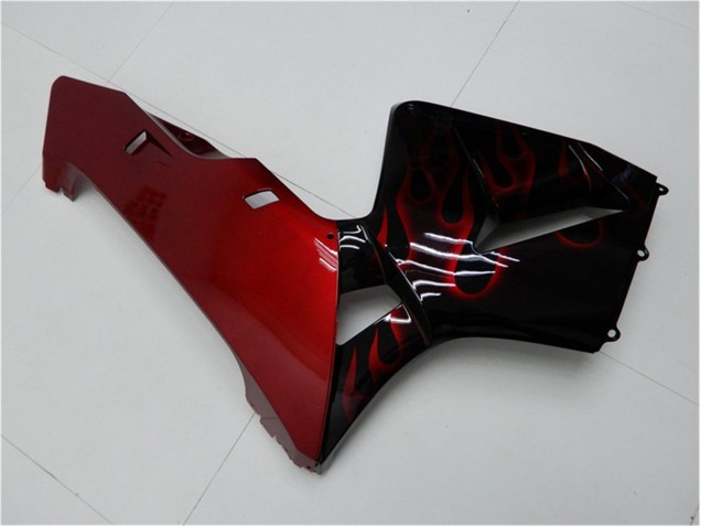 Carenagem Moto CBR 600RR 05-06 - Vermelho Chama Preto Carenagem Moto CBR 600RR 05-06 - Vermelho Chama Preto