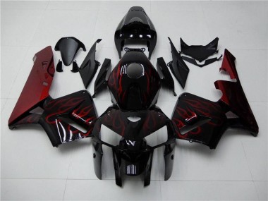 Carenagem Moto CBR 600RR 05-06 - Vermelho Chama Preto