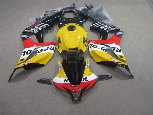 Carenagem Moto CBR 600RR 07-08 - Amarelo Vermelho Preto Repsol Carenagem Moto CBR 600RR 07-08 - Amarelo Vermelho Preto Repsol