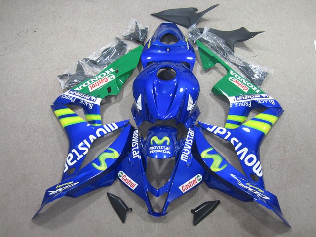 Carenagem Moto CBR 600RR 07-08 - Azul Branco Movistar Carenagem Moto CBR 600RR 07-08 - Azul Branco Movistar