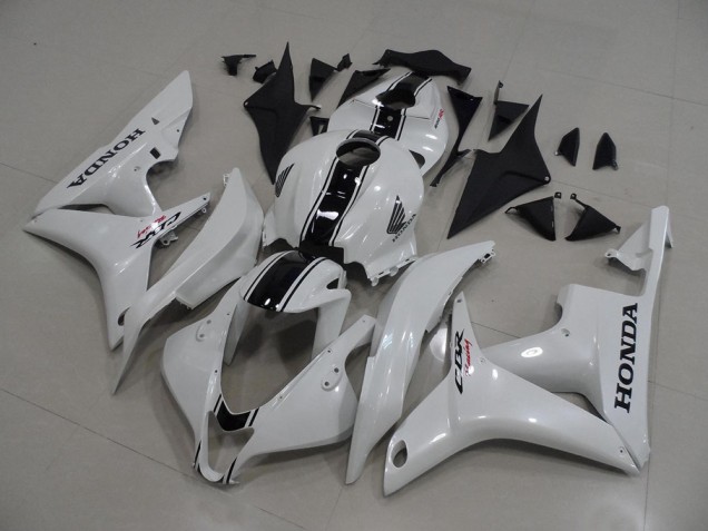 Carenagem Moto CBR 600RR 07-08 - Branco Pérola & Preto Listra Carenagem Moto CBR 600RR 07-08 - Branco Pérola & Preto Listra
