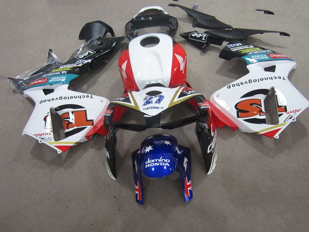 Carenagem Moto CBR 600RR 07-08 - Branco Vermelho Azul Carenagem Moto CBR 600RR 07-08 - Branco Vermelho Azul