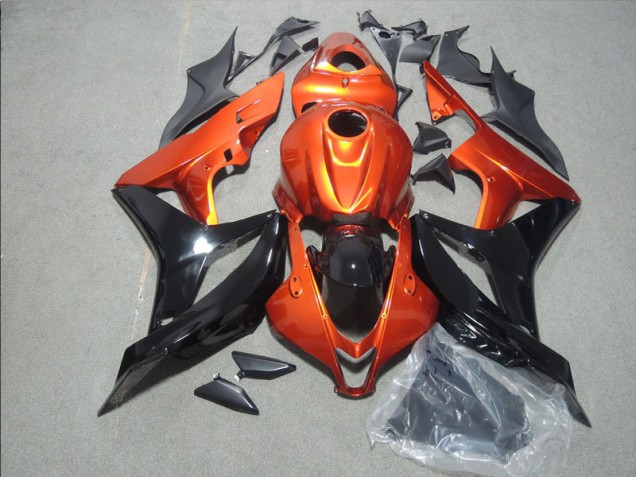 Carenagem Moto CBR 600RR 07-08 - Laranja Preto Carenagem Moto CBR 600RR 07-08 - Laranja Preto