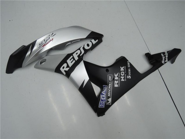 Carenagem Moto CBR 600RR 07-08 - Prata Repsol Preto Carenagem Moto CBR 600RR 07-08 - Prata Repsol Preto