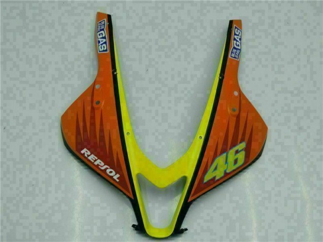 Carenagem Moto CBR 600RR 07-08 - Preto Amarelo Repsol 46 Carenagem Moto CBR 600RR 07-08 - Preto Amarelo Repsol 46