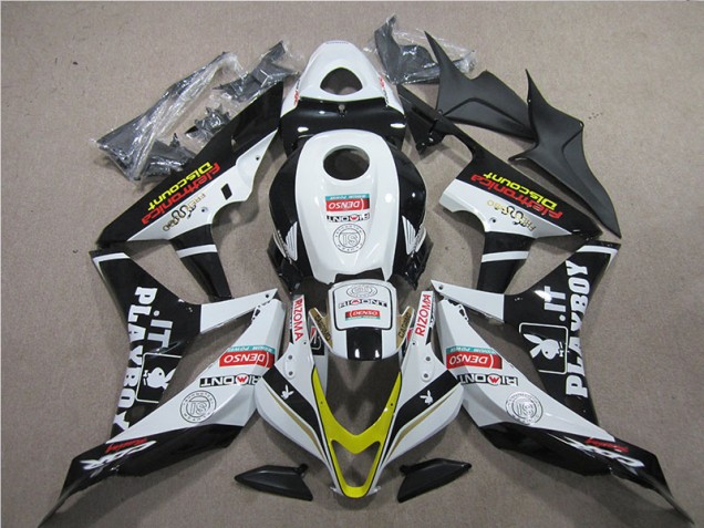Carenagem Moto CBR 600RR 07-08 - Preto Vermelho Branco DENSO Carenagem Moto CBR 600RR 07-08 - Preto Vermelho Branco DENSO
