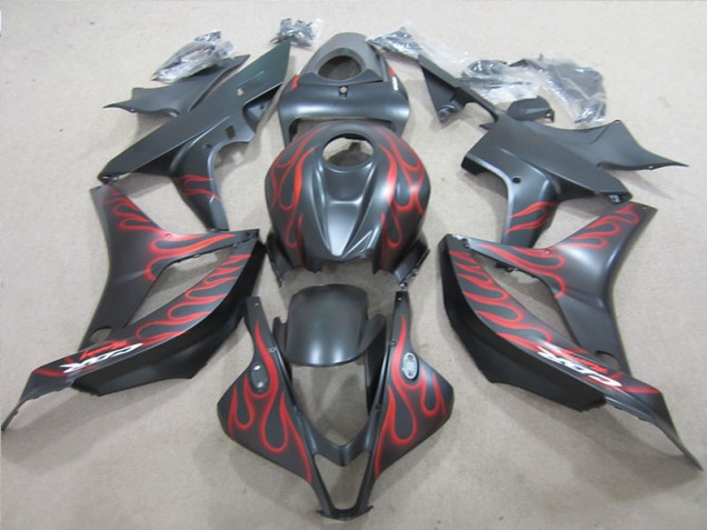 Carenagem Moto CBR 600RR 07-08 - Preto & Vermelho Chama Carenagem Moto CBR 600RR 07-08 - Preto & Vermelho Chama