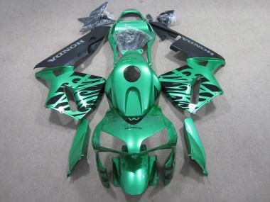 Carenagem Moto CBR 600RR 07-08 - Verde Preto