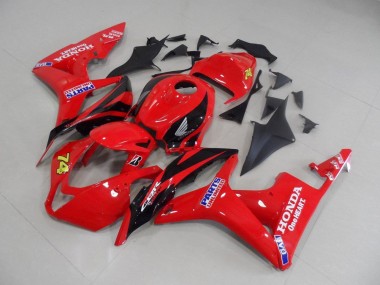 Carenagem Moto CBR 600RR 07-08 - Vermelho Preto Corrida