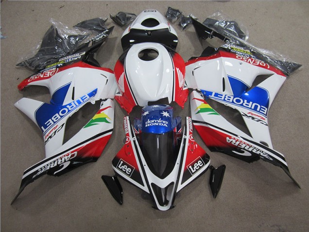 Carenagem Moto CBR 600RR 09-12 - Azul Branco EUROBET Lee Carenagem Moto CBR 600RR 09-12 - Azul Branco EUROBET Lee