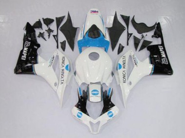 Carenagem Moto CBR 600RR 09-12 - Branco Azul Preto