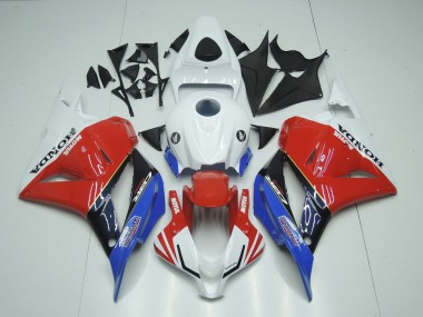 Carenagem Moto CBR 600RR 09-12 - Branco Motul Vermelho Azul