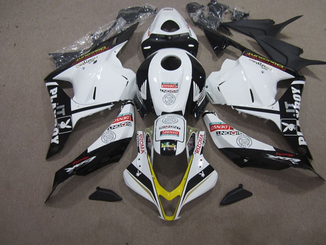Carenagem Moto CBR 600RR 09-12 - Branco Preto DENSO RIZOMA Carenagem Moto CBR 600RR 09-12 - Branco Preto DENSO RIZOMA