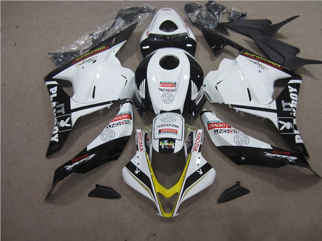 Carenagem Moto CBR 600RR 09-12 - Branco Preto RIZOMA Carenagem Moto CBR 600RR 09-12 - Branco Preto RIZOMA