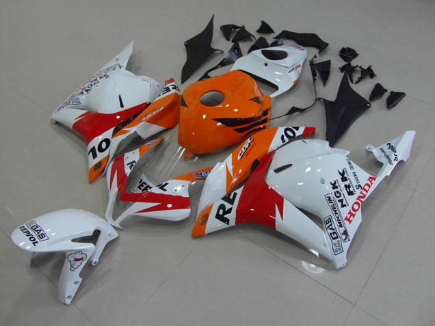 Carenagem Moto CBR 600RR 09-12 - Branco Repsol