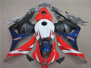 Carenagem Moto CBR 600RR 09-12 - Branco Vermelho Azul