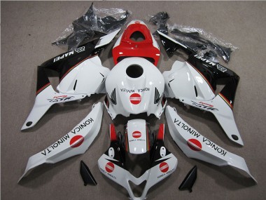 Carenagem Moto CBR 600RR 09-12 - Branco Vermelho Konica Minolta