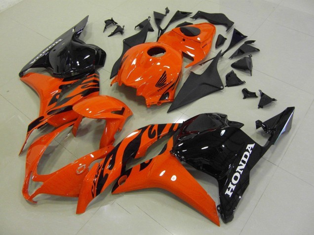 Carenagem Moto CBR 600RR 09-12 - Laranja Preto Carenagem Moto CBR 600RR 09-12 - Laranja Preto