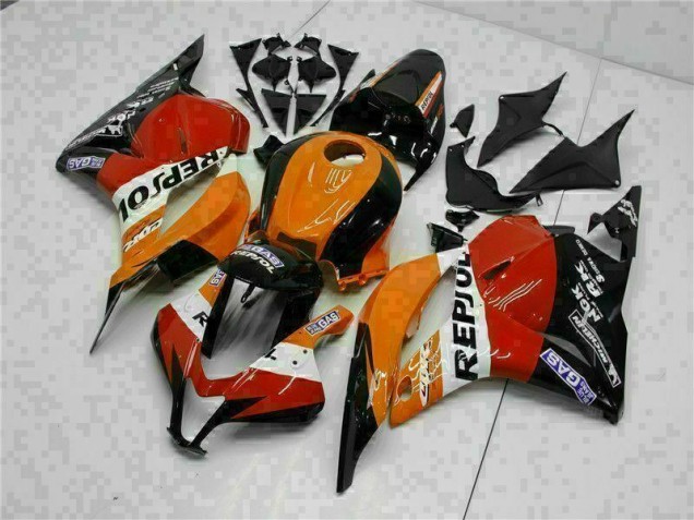 Carenagem Moto CBR 600RR 09-12 - Laranja Repsol Carenagem Moto CBR 600RR 09-12 - Laranja Repsol