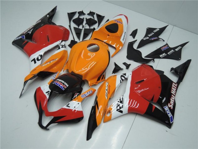 Carenagem Moto CBR 600RR 09-12 - Laranja Vermelho Preto Repsol Carenagem Moto CBR 600RR 09-12 - Laranja Vermelho Preto Repsol