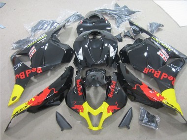 Carenagem Moto CBR 600RR 09-12 - Preto Amarelo Red Bull