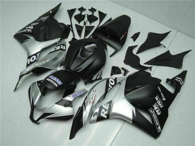 Carenagem Moto CBR 600RR 09-12 - Preto Prata Repsol Carenagem Moto CBR 600RR 09-12 - Preto Prata Repsol