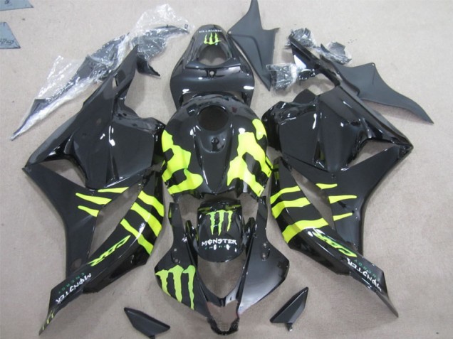 Carenagem Moto CBR 600RR 09-12 - Preto Verde Monster Carenagem Moto CBR 600RR 09-12 - Preto Verde Monster