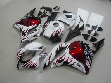 Carenagem Moto CBR 600RR 09-12 - Vermelho Preto Chama