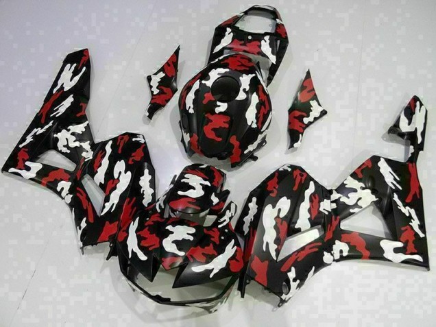 Carenagem Moto CBR 600RR 13-21 - Vermelho Branco Preto