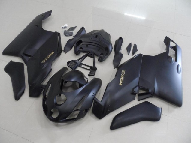 Carenagem Moto Ducati 749 999 03-04 - Preto Fosco Ouro Decalques Carenagem Moto Ducati 749 999 03-04 - Preto Fosco Ouro Decalques