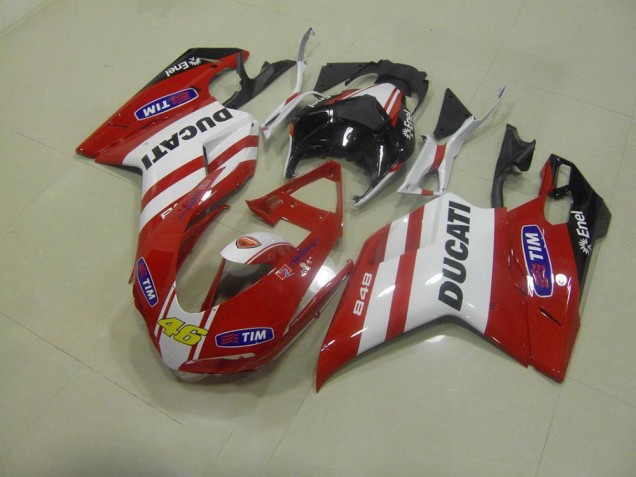 Carenagem Moto Ducati 848 1098 1198 07-14 - Vermelho 46 Carenagem Moto Ducati 848 1098 1198 07-14 - Vermelho 46