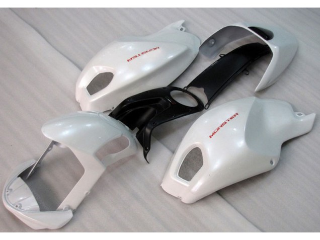 Carenagem Moto Ducati Monster 696 08-12 - Branco Vermelho Monster Carenagem Moto Ducati Monster 696 08-12 - Branco Vermelho Monster