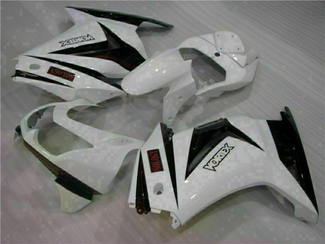 Carenagem Moto EX250 08-12 - Branco Preto Carenagem Moto EX250 08-12 - Branco Preto
