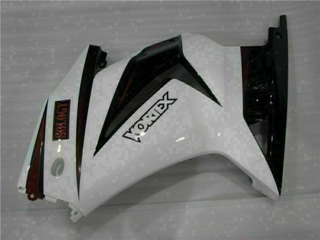 Carenagem Moto EX250 08-12 - Branco Preto Carenagem Moto EX250 08-12 - Branco Preto