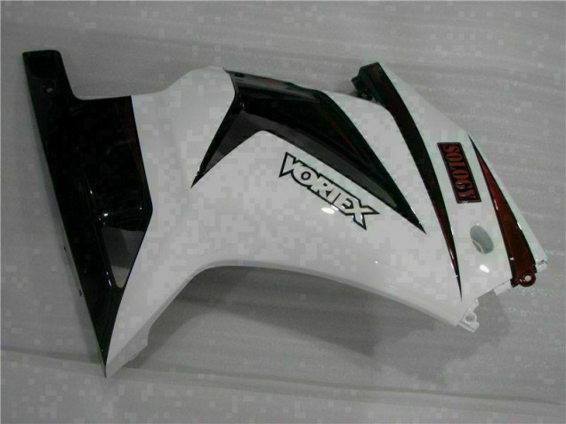 Carenagem Moto EX250 08-12 - Branco Preto Carenagem Moto EX250 08-12 - Branco Preto