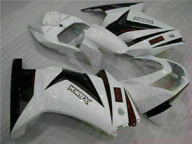 Carenagem Moto EX250 08-12 - Branco Preto Carenagem Moto EX250 08-12 - Branco Preto