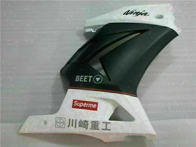 Carenagem Moto EX250 08-12 - Branco Preto Ninja 3M Carenagem Moto EX250 08-12 - Branco Preto Ninja 3M