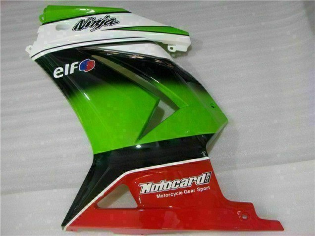 Carenagem Moto EX250 08-12 - Branco Verde Preto Ninja Carenagem Moto EX250 08-12 - Branco Verde Preto Ninja