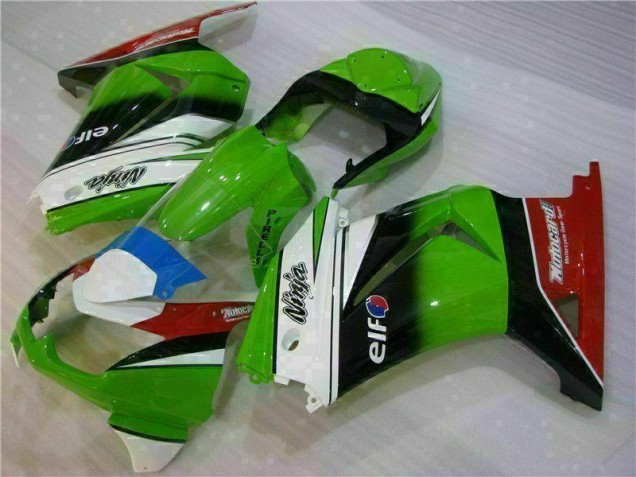 Carenagem Moto EX250 08-12 - Branco Verde Preto Ninja Carenagem Moto EX250 08-12 - Branco Verde Preto Ninja
