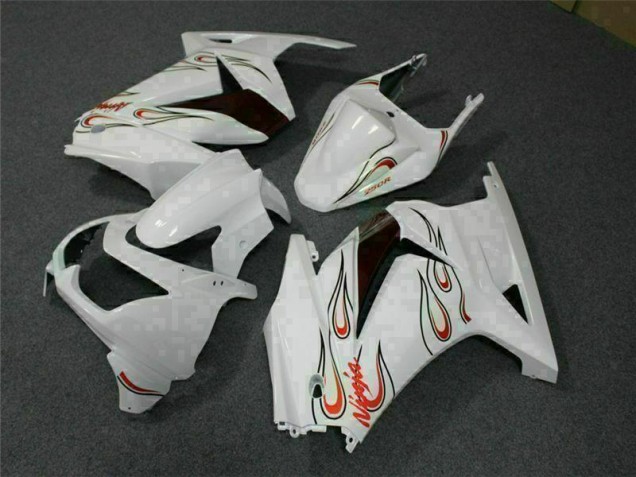 Carenagem Moto EX250 08-12 - Branco Vermelho